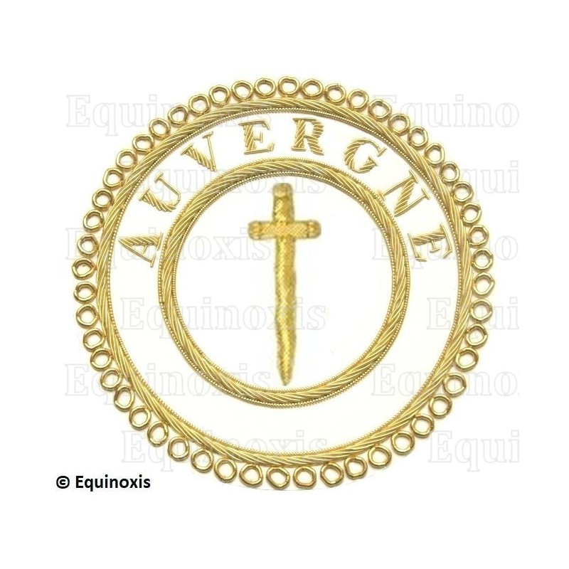Badge / Macaron GLNF – Grande tenue provinciale – Grand Tuileur – Auvergne – Brodé main